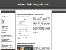 Tablet Screenshot of majorette-loches-magnolias.com